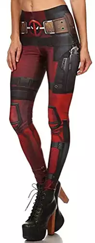 Thenice Women's Deadpool elasticity Leggings Pencil Pants (S)
