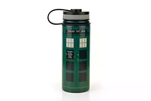 Doctor Who Tardis Stainless Steel Water Bottle With Blue Police Box Design