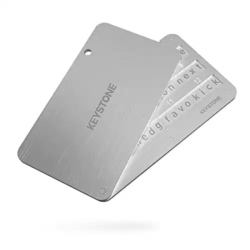 Cobo Tablet (Keystone Tablet) - Indestructible Steel Crypto Cold Storage Seed Backup