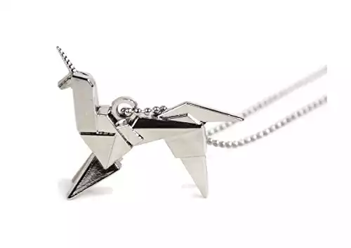 BLADERUNNER Origami Unicorn Pendant Necklace