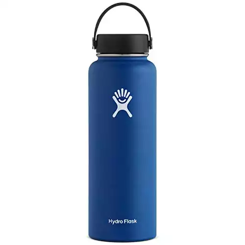 Hydro Flask, Bottle Wide Mouth Flex Cap Cobalt, 40 Ounce