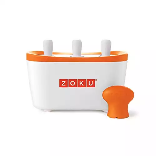 Zoku Quick Pop Maker, Make Popsicles in as Little as 7 Minutes on your Countertop, White