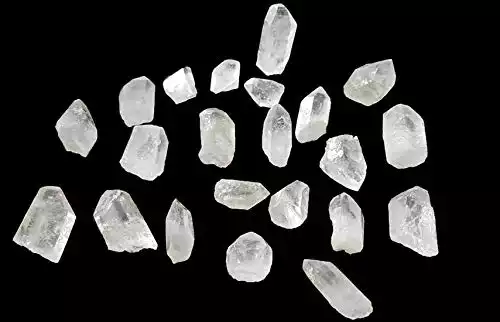 JIC Gem 1 Lb Clear Natural Rough Crystal Quartz Points Healing Crystal Cluster