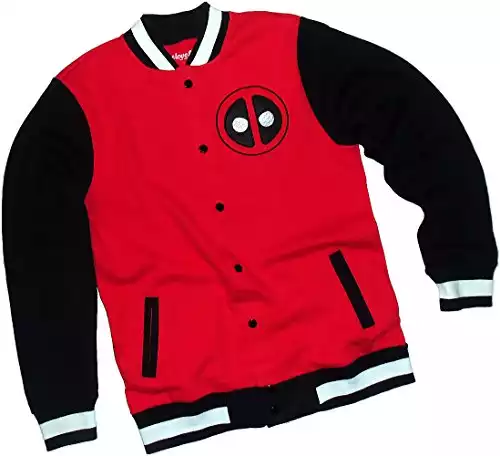 Deadpool Fleece Varsity Letterman Jacket