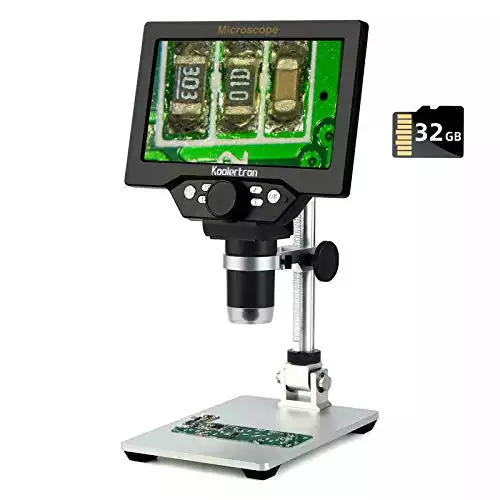 7 inch LCD Digital USB Microscope with 32G TF Card