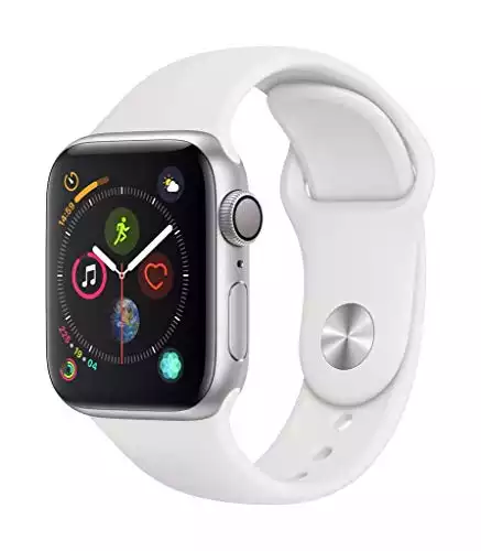 Apple Watch Series 4 (GPS, 40mm) - Silver Aluminium Case with White Sport Band