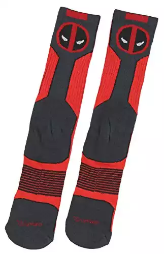 Marvel Deadpool Mens' Active Crew Socks