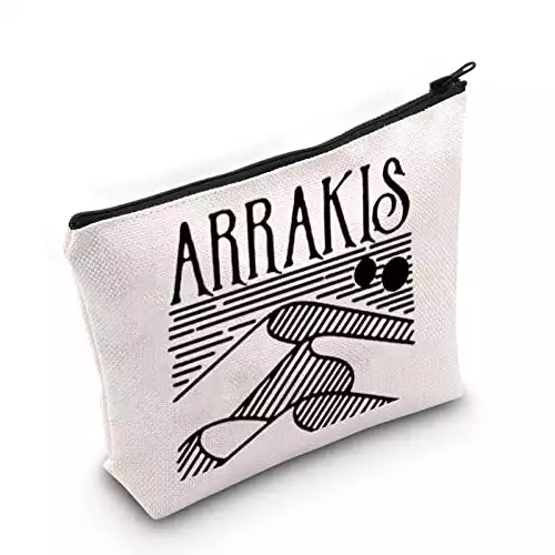 TOBGBE Dune Gift Dune Book Inspired Makeup Bag Dune Book Series Fans Gift ARRAKIS Cosmetic Bag (ARRAKIS bag)