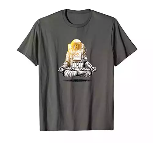 Bitcoin To The Moon - Crypto Chill Astronaut T-Shirt