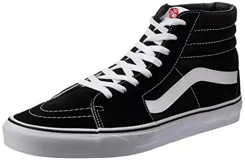 Vans "Sk8-Hi Sneakers (Black/White) Unisex Canvas Suede Skate High-Top Shoes