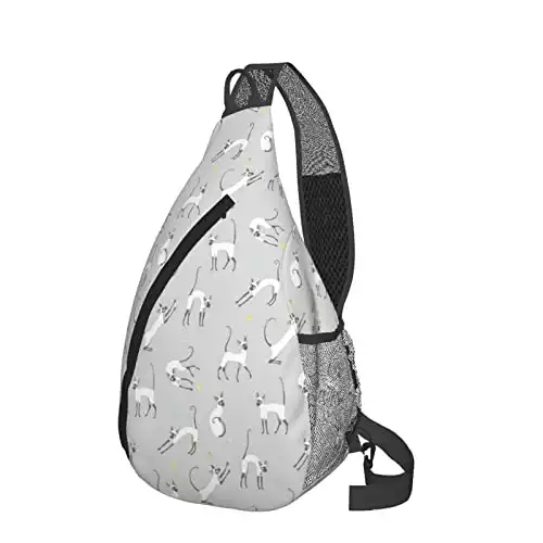 BCLYPBO Siamese Cat on Wall Sling Backpack
