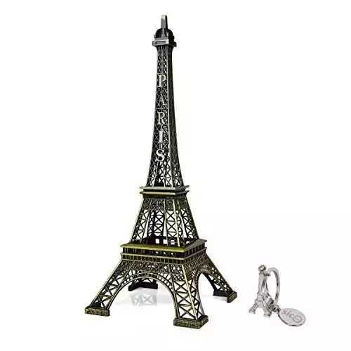 SICOHOME The Eiffel Tower,12inch,Bronze,Tall Vintage Paris France Eiffel Tower Centerpiece