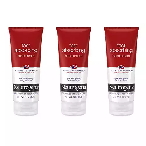 Neutrogena Norwegian Formula Fast Absorbing Hand Cream, 3 Oz (Pack of 3)