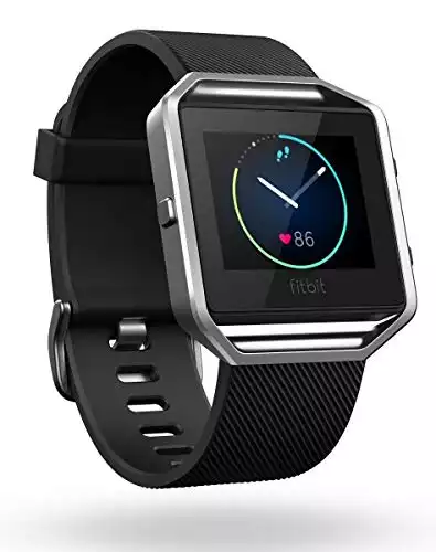 Fitbit Blaze Smart Fitness Watch, Black, Silver, Small (US Version)