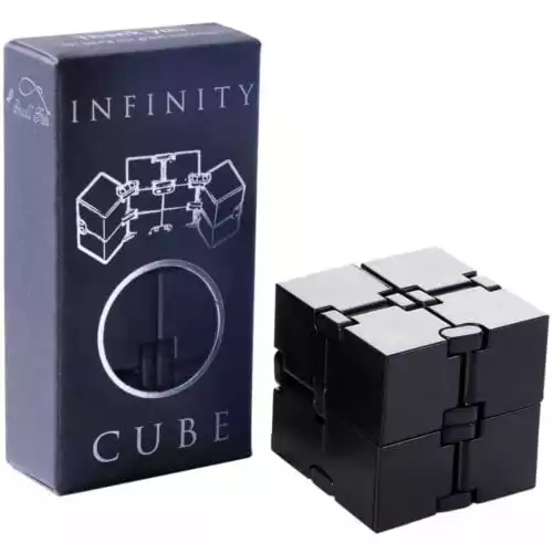 Infinity Cube Fidget Toy, Luxury EDC Fidgeting Game for Kids and Adults, Cool Mini Gadget Spinner Best for Stress and Anxiety Relief and Kill Time, Unique Idea That is Light on The Fingers and Hands