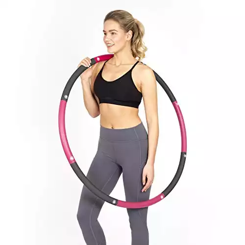 HEALTHYMODELLIFE Fitness Hula Hoop by Healthy Model Life - Easy to Spin, Premium Quality and Soft Padding Hula Hoop
