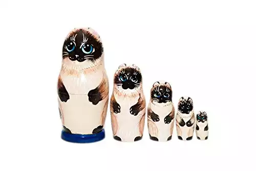 Siamese Cat Nesting Dolls