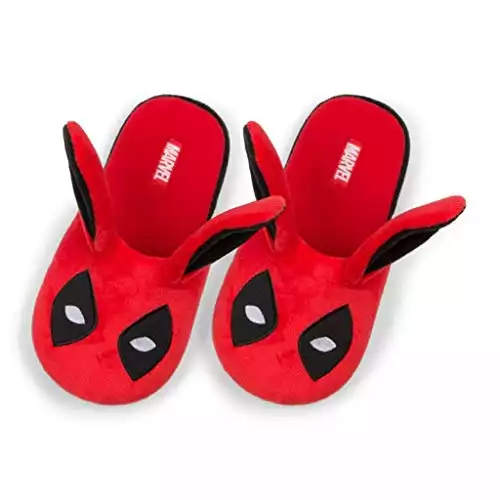 Deadpool Bunny Ears Men's Slippers
