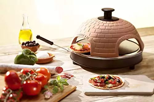 Pizzarette – “The World’s Funnest Pizza Oven” – 4 Person Model - Countertop Pizza Oven – Europe’s Best-Selling Tabletop Mini Pizza Oven Now Available In The USA – Dual Heating Elements