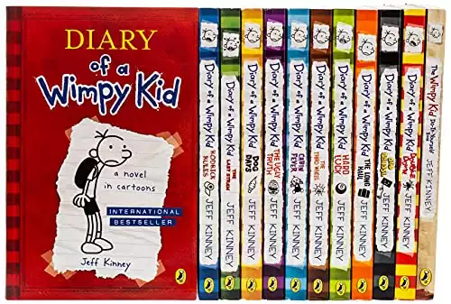 Diary of a Wimpy Kid 12 Books Complete Collection Set Box of Books NEW 2018 Edition