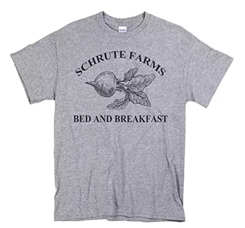 iApparel Schrute Farms Heather Grey Men Shirt
