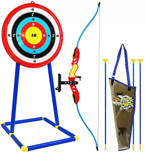 Archery Set for Kids with Bow and Arrow Target and Quiver