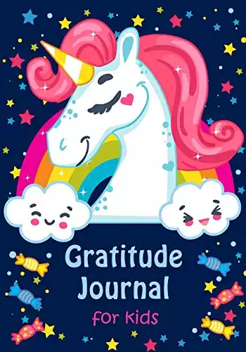 Gratitude Journal for Kids: Girl Unicorn 90 Days Daily Writing Today I am grateful for... Children Happiness Notebook (Volume 5)