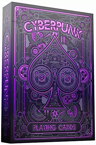 Cyberpunk Purple Playing Cards