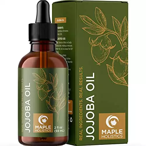 Pure Jojoba Oil for Hair Face Skin And Nails Cold Pressed Unrefined Natural Anti Aging Hydrating Moisturizer For A Radiant Complexion And Hair Conditioner Boost Shiny Hair Growth For Thicker Hair