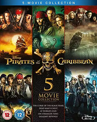 Pirates of the Caribbean: 5-Movie Complete Collection [Blu-ray] [Region Free] [UK Import]