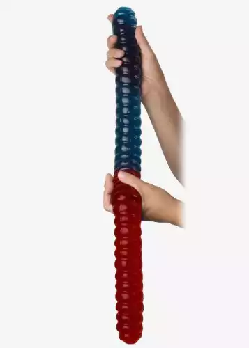 World's Largest Gummy Worm- Cherry/Blue Rasberry