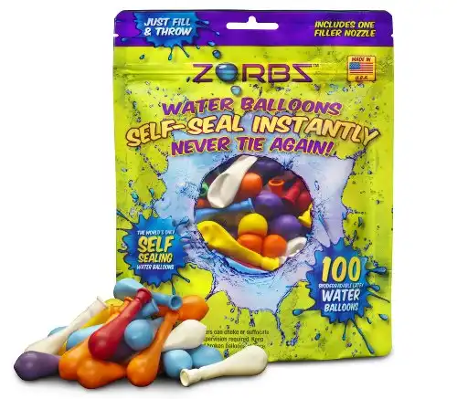 ZORBZ Self-Sealing Water Balloons 100 Count